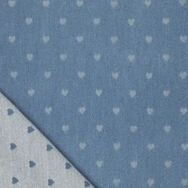 Tela Denim Fancy Jacquard Mix Azul - Imagen 4