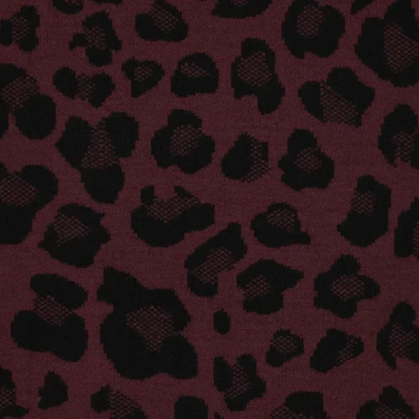 Tela Jacquard reversible animal print Rojo - Imagen 2