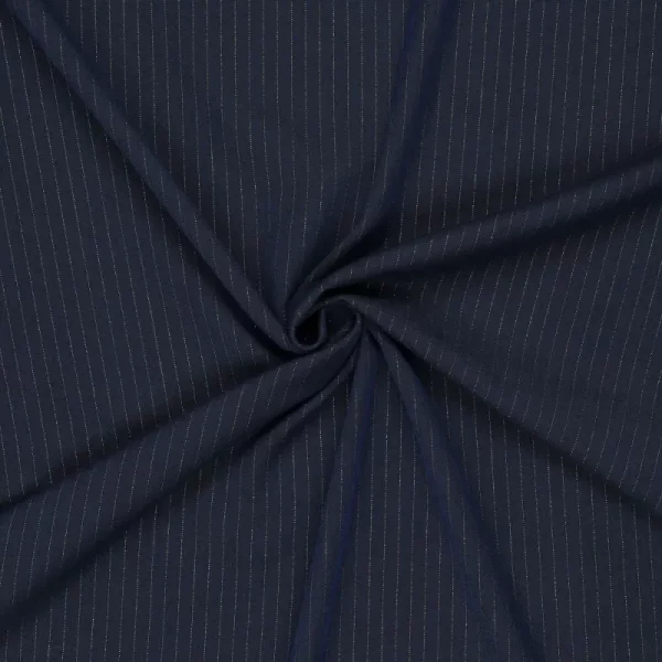 Tela Orlando Small Lurex Stripe Azul - Imagen 2