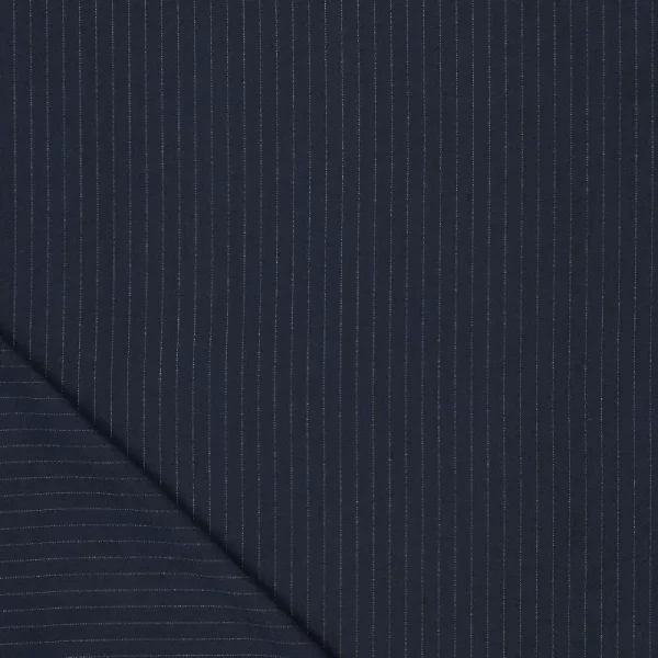 Tela Orlando Small Lurex Stripe Azul - Imagen 6