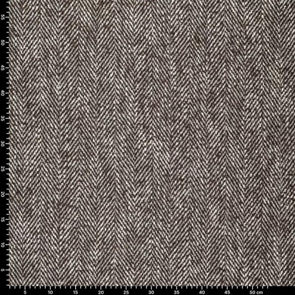 Tela Lana Reciclada Blend Harvey Marrón - Imagen 6
