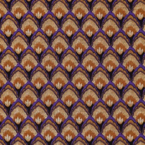 Tela de Punto Roma Shell Ornament Marrón - Imagen 4
