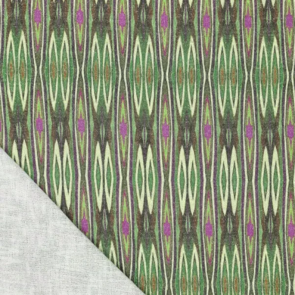 Tela Stretched Diamonds Lurex verde - Imagen 4