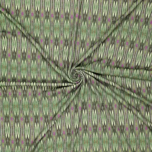 Tela Stretched Diamonds Lurex verde - Imagen 3