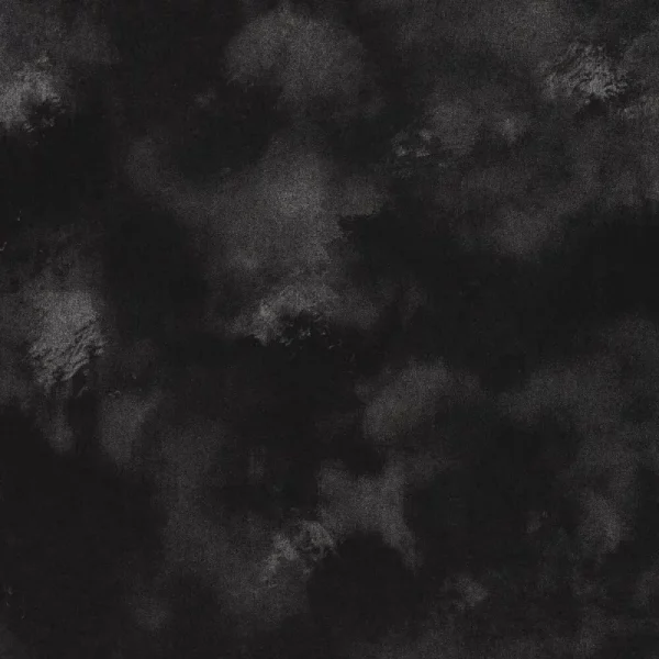 Tela Velvet Satin Foil Flora Negro