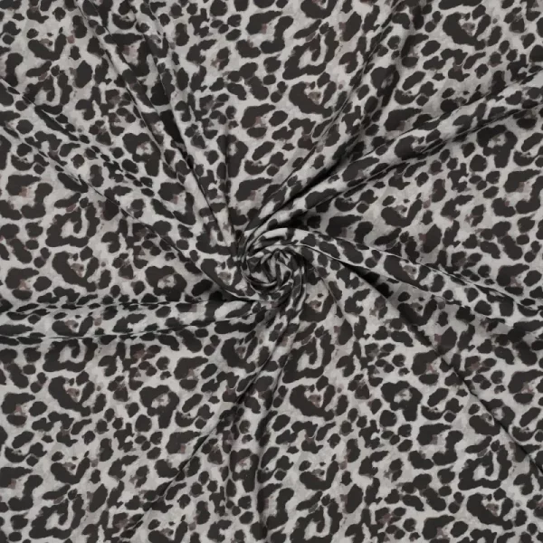 Tela Viscosa Leopardo Gris - Imagen 2