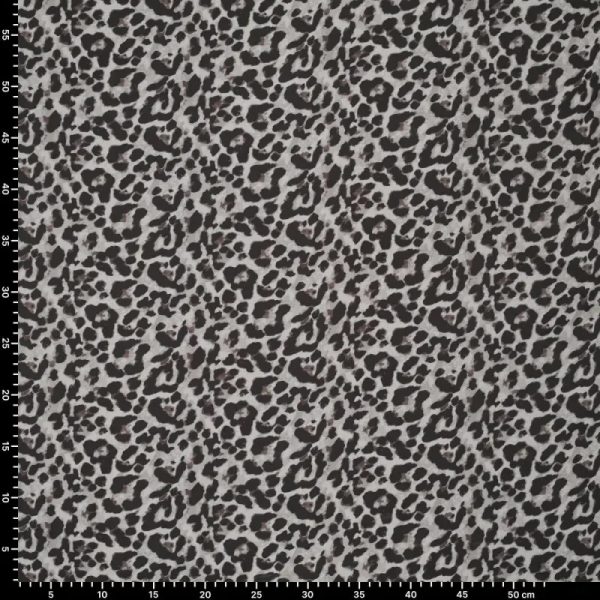 Tela Viscosa Leopardo Gris - Imagen 4