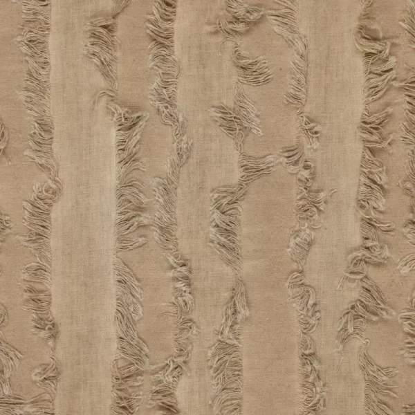 Tela Jacquard Rayas con Flecos Gris - Imagen 2