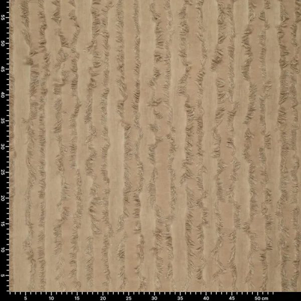 Tela Jacquard Rayas con Flecos Gris - Imagen 5